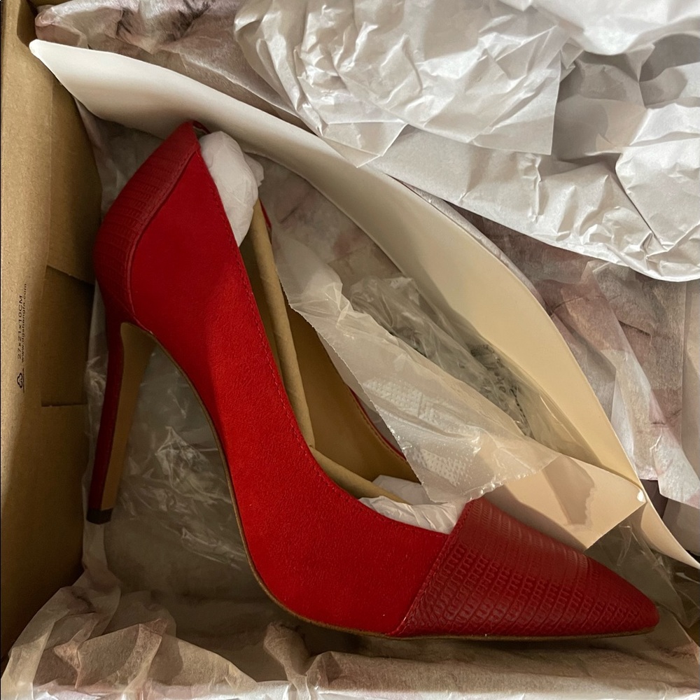 Jessica Simpson Wicked Red Heels size 7